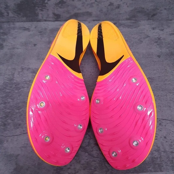 NIKE ZoomX Dragonfly Track Spikes Mens 9.5 Womens 11 Hyper Pink Orange - Picture 6 of 8